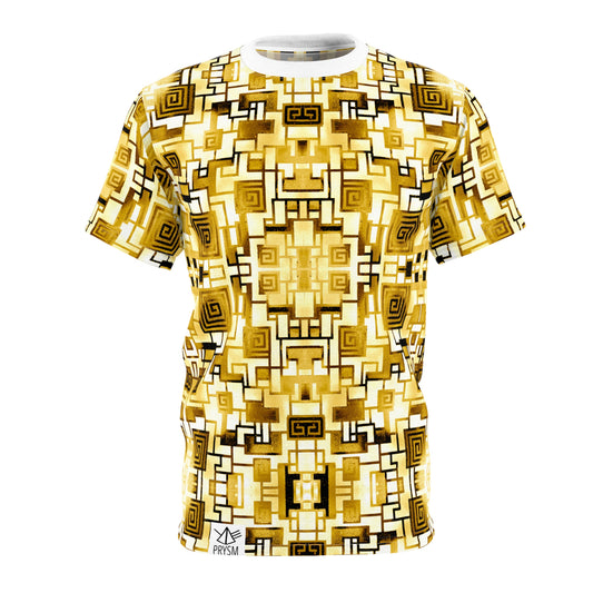 "Splatter Spirals (Gold)" T-Shirt